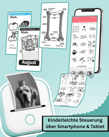 Mini-Drucker (App-gesteuert) + 3 GRATIS Papierrollen
