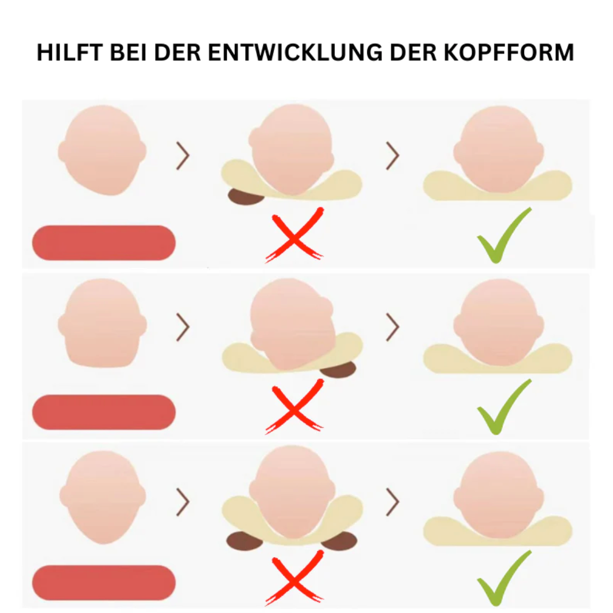 Orthopädische Babyliege