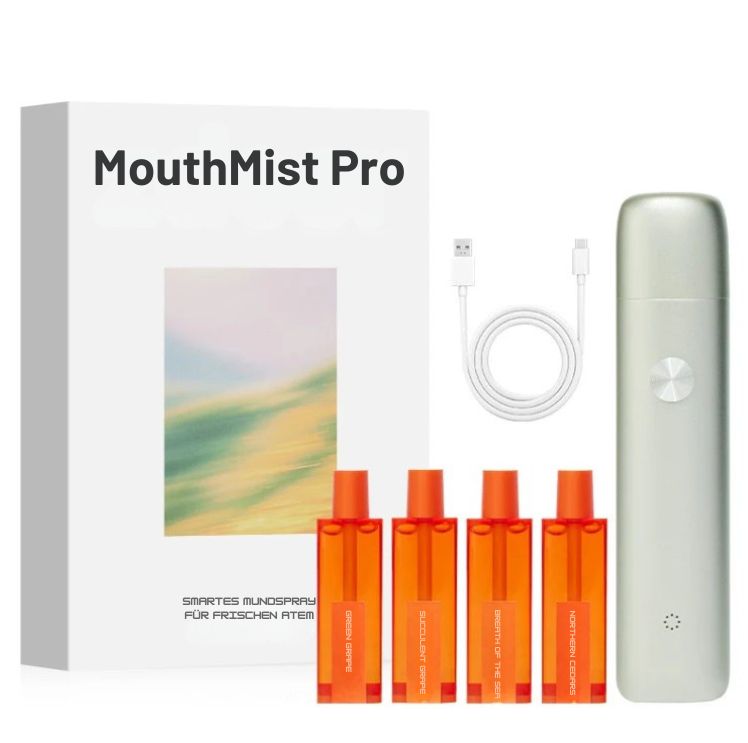 MouthMist Pro - Smartes elektrisches Mundspray für frischen Atem (Set)