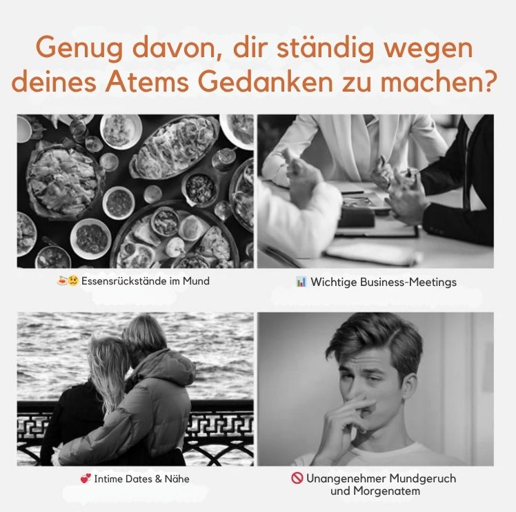 MouthMist Pro - Smartes elektrisches Mundspray für frischen Atem (Set)