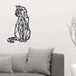 Metal Wall Art Cat