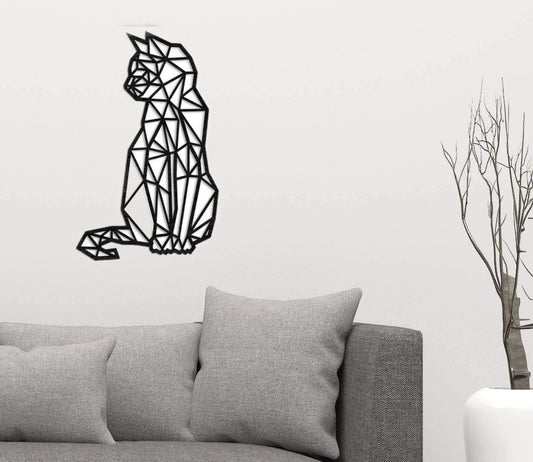 Metal Wall Art Cat