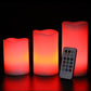LED Echtwachskerze "Luma" (3er-Set)