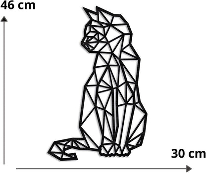 Metal Wall Art Cat