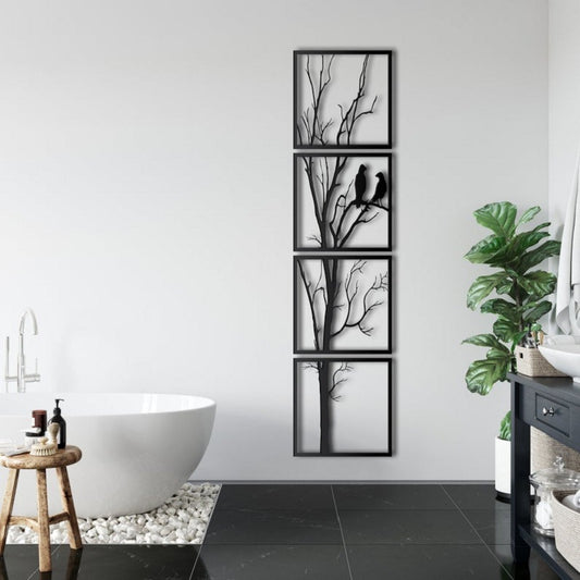 Iron Tree Art Silhouette Wall Decoration